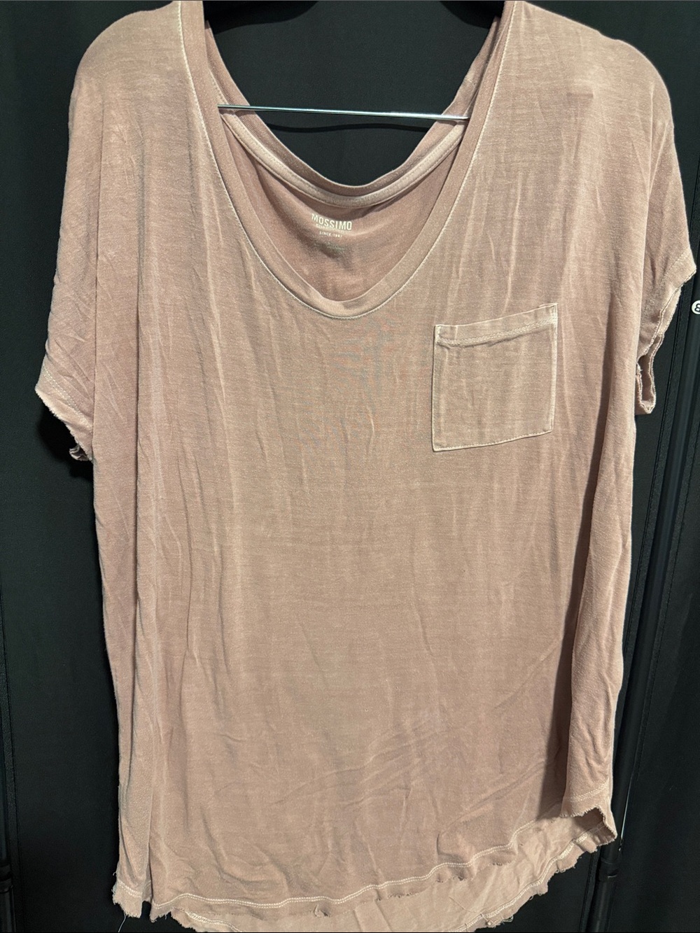 Mossimo Supply Co. Scoop Neck Pocket Tee - Blush